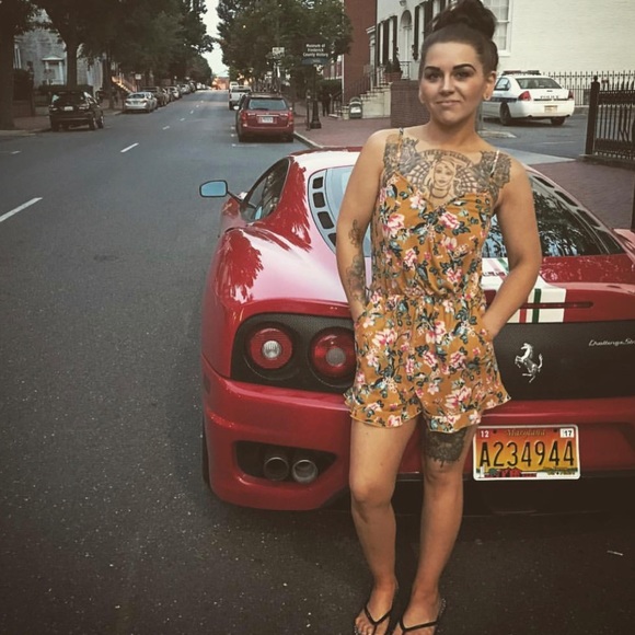 🌻Mustard Yellow Floral Romper🌻 - Picture 5 of 5